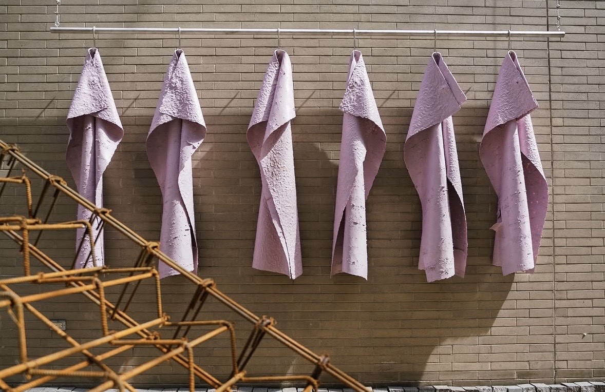 Leticia Pardo, detail of installation Carcasa (109 E. Ontario St.), 2026